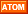 orange ATOM button