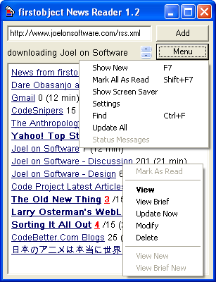 firstobject News Reader